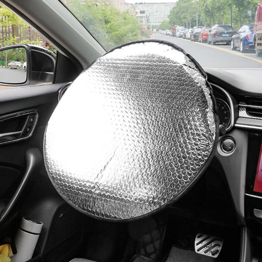 40cm Car Steering Wheel Cooling Insulating Aluminum Foil Sunshade by buy2fix