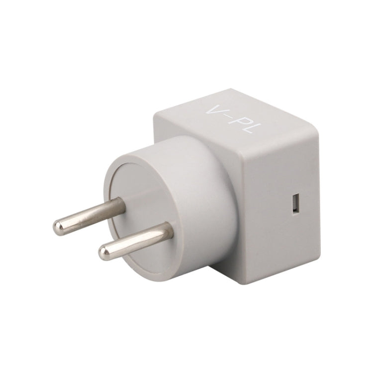 SINOTIMER V-PL Square Insert Type Household Digital AC Voltmeter EU Plug by SINOTIMER