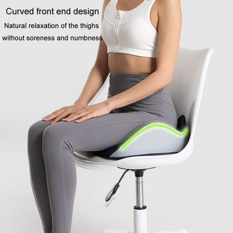 BEWALKER Slow Rebound Memory Foam Cushion Thickened Breathable Office Chair Seat Pad(Black) by BEWALKER