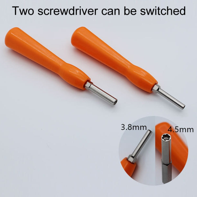 3.8mm/4.5mm 2 In 1 For GBA/NGC/N64/SFC/Wii Game Console Disassembly Tool Screwdriver Socket by buy2fix