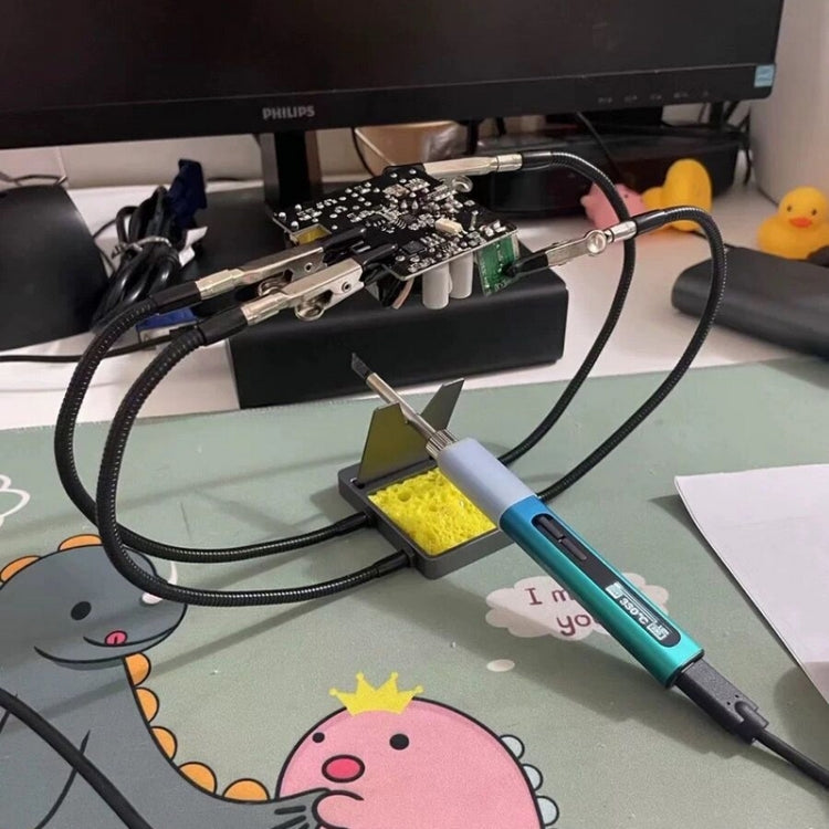 6pcs /Set Soldering Iron Multifunctional Bracket Welding Station Solder Holder Branding Iron Stand - Soldering Iron Stand by buy2fix | Online Shopping UK | buy2fix