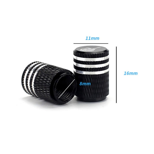 2pcs Auto Tire Laser Skull Valve Cap by buy2fix