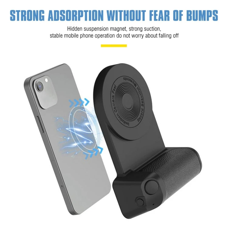 Camera Shape Bluetooth Magnetic Rotating Photo Handle Desktop Stand, Color: Dark Blue Upgraded Model - Phone Remote Control by buy2fix | Online Shopping UK | buy2fix