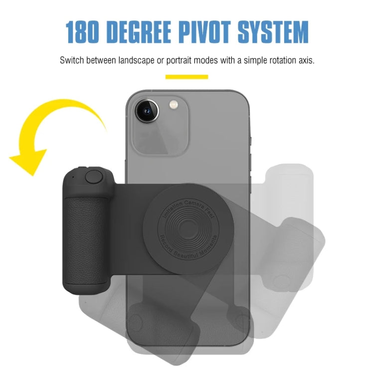 Camera Shape Bluetooth Magnetic Rotating Photo Handle Desktop Stand, Color: Dark Purple Upgraded Model - Phone Remote Control by buy2fix | Online Shopping UK | buy2fix