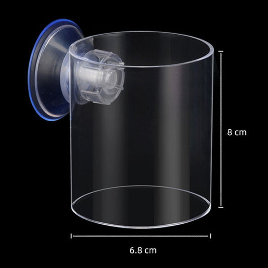Acrylic Transparent Feeding Ring Fish Tank Feeder Floating Fixed Fish Feeder, Specification: Large Cylinder - Feeders by buy2fix | Online Shopping UK | buy2fix