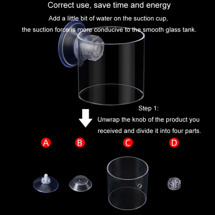 Acrylic Transparent Feeding Ring Fish Tank Feeder Floating Fixed Fish Feeder, Specification: Large Square - Feeders by buy2fix | Online Shopping UK | buy2fix