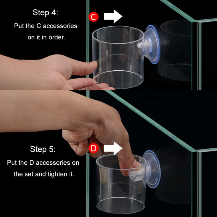 Acrylic Transparent Feeding Ring Fish Tank Feeder Floating Fixed Fish Feeder, Specification: Large Square - Feeders by buy2fix | Online Shopping UK | buy2fix