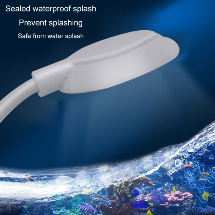 5W Fish Tank LED Clip Light USB Plug Lighting Aquarium Translucent Aquatic Plants Lamp(White) - Fish Tank Lamps by buy2fix | Online Shopping UK | buy2fix