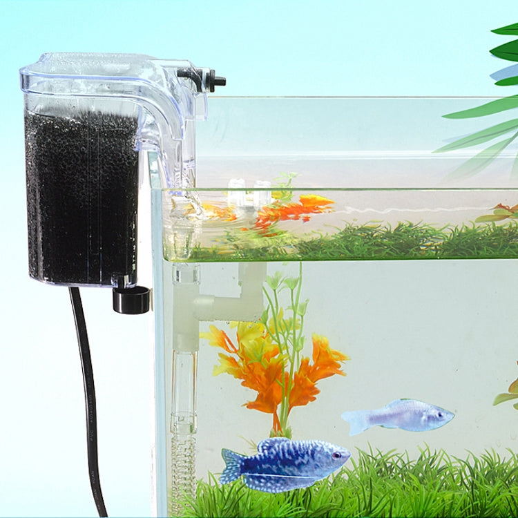 Wall Mounted Silent Fish Tank Filter Waterfall Aquarium Filtration Clean Oxygenator Pump, Style: Without Degreasing Film(US Plug) - Air Pumps by buy2fix | Online Shopping UK | buy2fix
