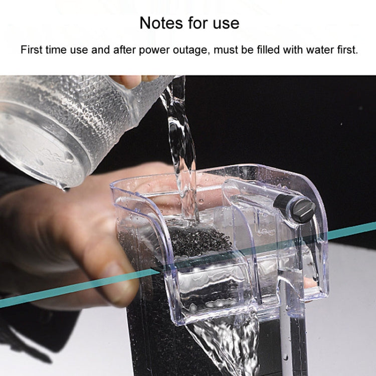 Wall Mounted Silent Fish Tank Filter Waterfall Aquarium Filtration Clean Oxygenator Pump, Style: Without Degreasing Film(US Plug) - Air Pumps by buy2fix | Online Shopping UK | buy2fix