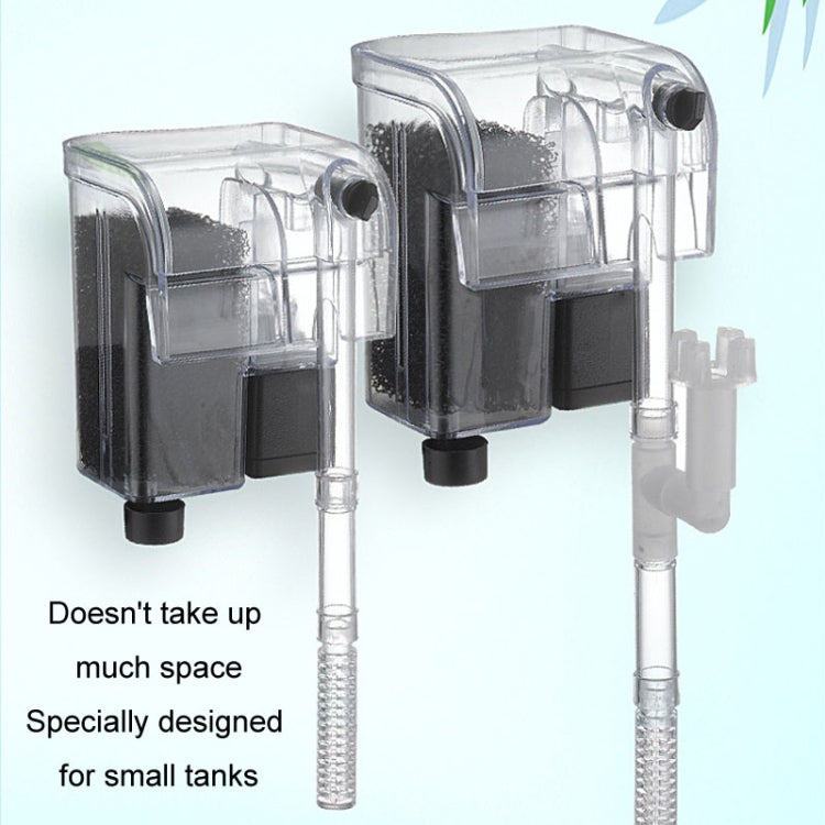 Wall Mounted Silent Fish Tank Filter Waterfall Aquarium Filtration Clean Oxygenator Pump, Style: Without Degreasing Film(US Plug) - Air Pumps by buy2fix | Online Shopping UK | buy2fix