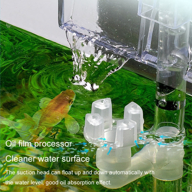 Wall Mounted Silent Fish Tank Filter Waterfall Aquarium Filtration Clean Oxygenator Pump, Style: Without Degreasing Film(US Plug) - Air Pumps by buy2fix | Online Shopping UK | buy2fix