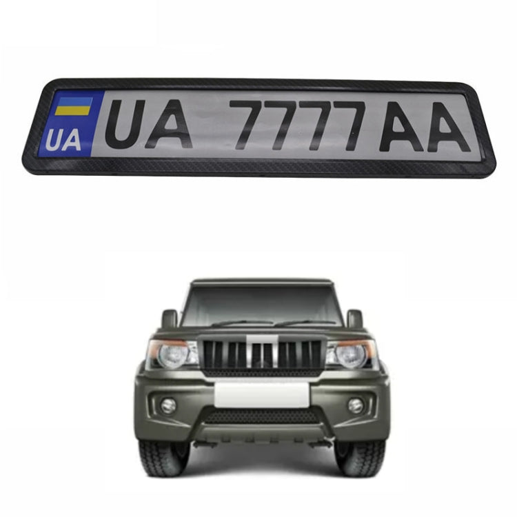 European/Russian/Ukrainian Stainless Steel License Plate Frame(Spray Black) by buy2fix