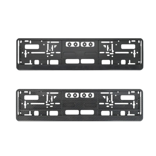 European Standard Single-strip Plastic License Plate Frame, Specification: Carbon Pattern by buy2fix