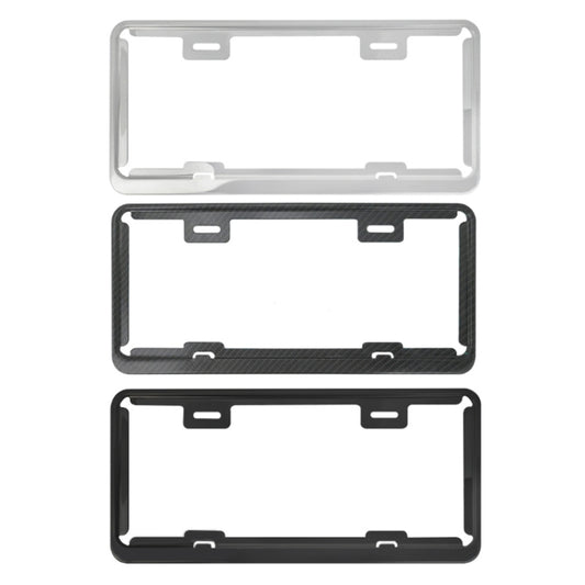 Taiwan Car License Plate Stainless Steel Frame, Specification: Black by buy2fix