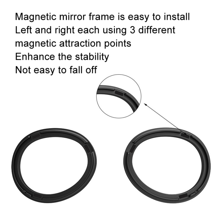 For Apple Vision Pro Magnetic Frame VR Glasses Smart Accessories, Style: 1.67 Refractive Index Frame+400 Degree Lens - VR Accessories by buy2fix | Online Shopping UK | buy2fix