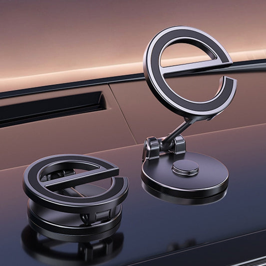 D38 Letter E Magnetic Folding Car Phone Holder Rotatable Dashboard Stick-On Navigation Stand by buy2fix