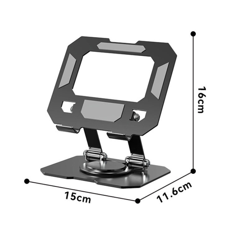 Metal Cooling Tablet Stand Rotatable Adjustable Base Support(Silver) - Desktop Holder by buy2fix | Online Shopping UK | buy2fix
