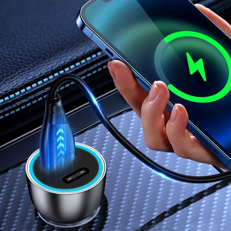 QIAKEY Vehicle Dual Port Fast Charging Charger One To Two Cigarette Lighter, Model: TK518 Blue by QIAKEY