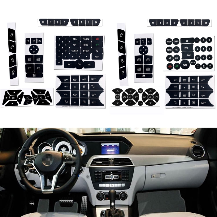 For Mercedes-Benz CLS/C218/SLK/W172/W204/GLK Air Conditioning Button Repair Sticker(Style 1) by buy2fix