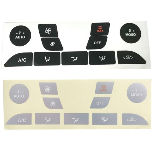 For 1999-2005 Ford Focus Air Conditioning Button Switch Repair Sticker(Silver) by buy2fix