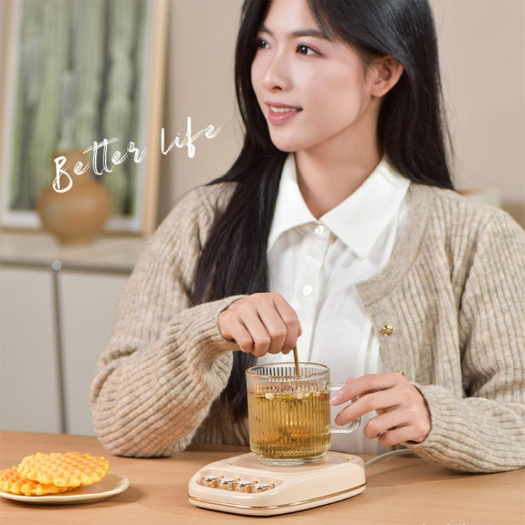 ICARER FAMILY IF-ND01 Smart Thermostatic Coaster Thermal Insulation Heating Base, CN Plug(Beige) by ICARER FAMILY