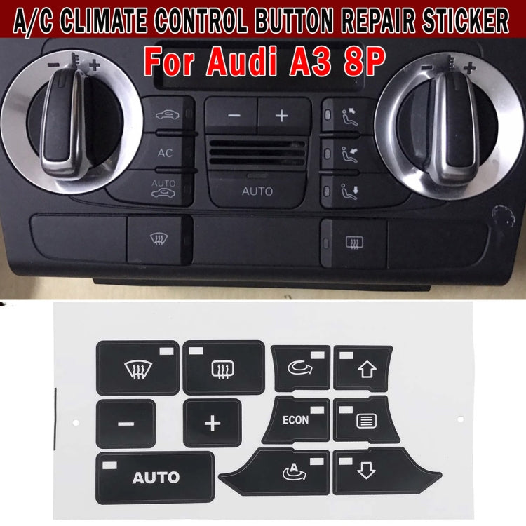 For Audi A3 Air Conditioning Panel Repair Sticker by buy2fix