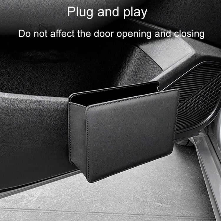 Car Folding Trash Can Multifunctional Seatback Hanging Storage Box(Black) by buy2fix