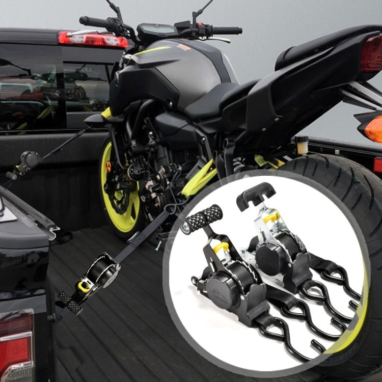 Auto Retract Tensioner Automobile And Motorcycle Cargo Fixing Straps(White) by buy2fix