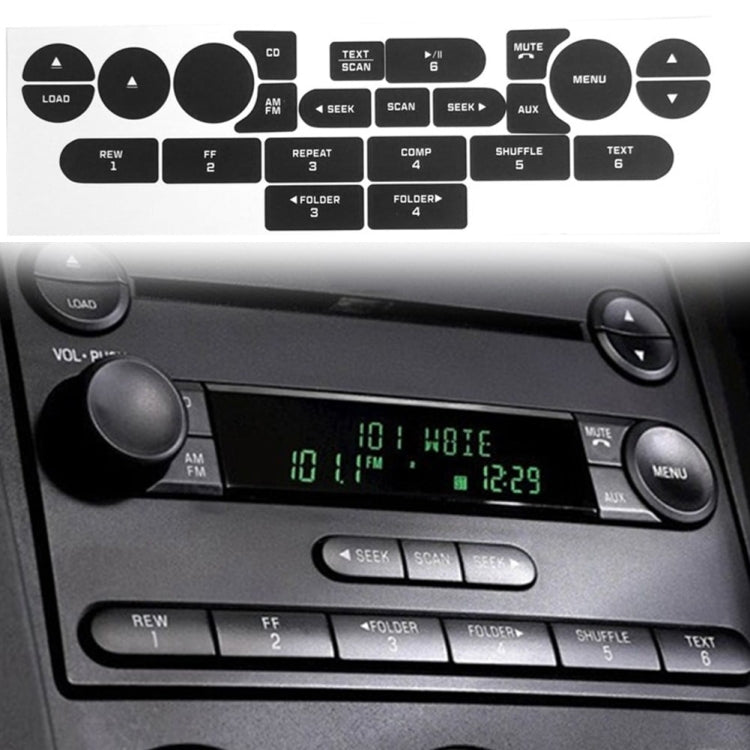 For Ford Mustang 2005-2009 Air Conditioning Button Repair Sticker by buy2fix