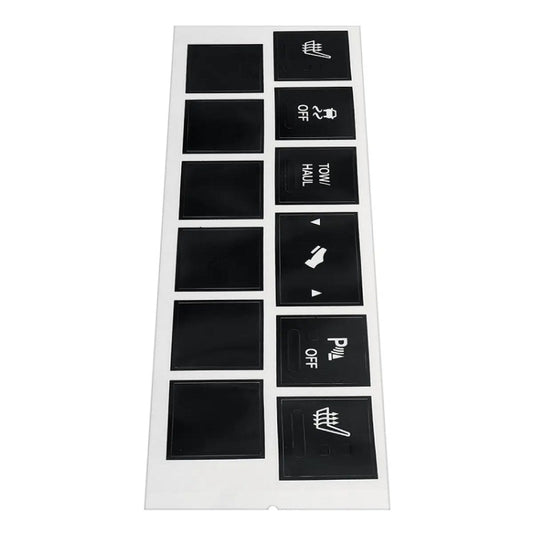 For Jeep Cherokee/Commander Car Seat Heating Switch Sticker by buy2fix