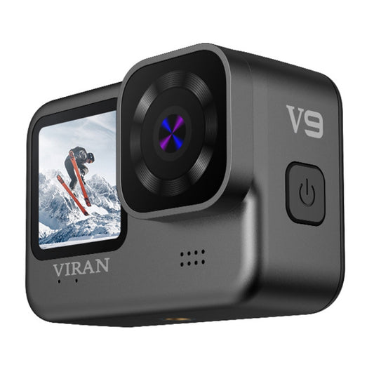 VIRAN V9 4K Dual Color Screen Diving Anti-Shake Action Camera Outdoor Cycling Travel Recorder(Square) by VIRAN