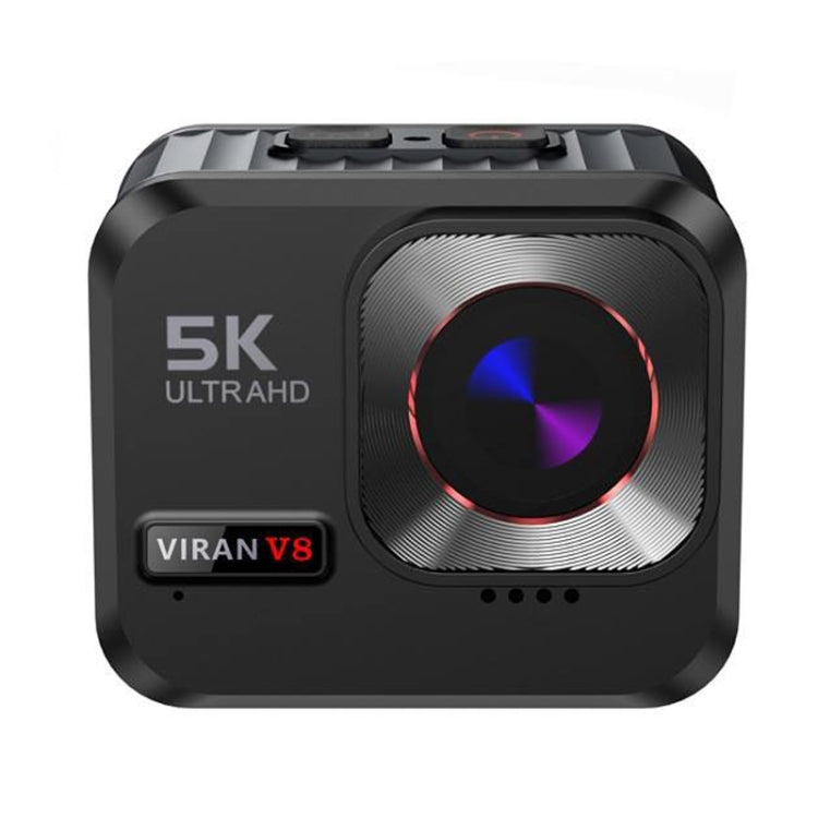 VIRAN V8 5K Ultra-Clear Outdoor Diving Anti-Shake Sports Camera Cycling Helmet Driving Recorder(Black) - Sports Camera by VIRAN | Online Shopping UK | buy2fix