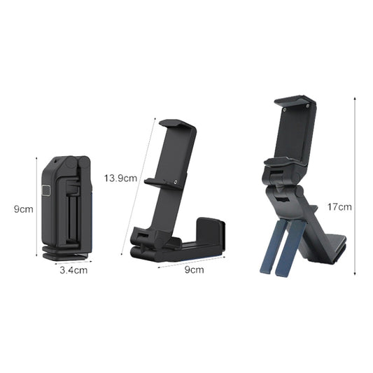 H2 Pro Multifunctional Folding 360-degree Rotating Travel Mobile Phone Lazy Holder(Black) - Lazy Bracket by buy2fix | Online Shopping UK | buy2fix