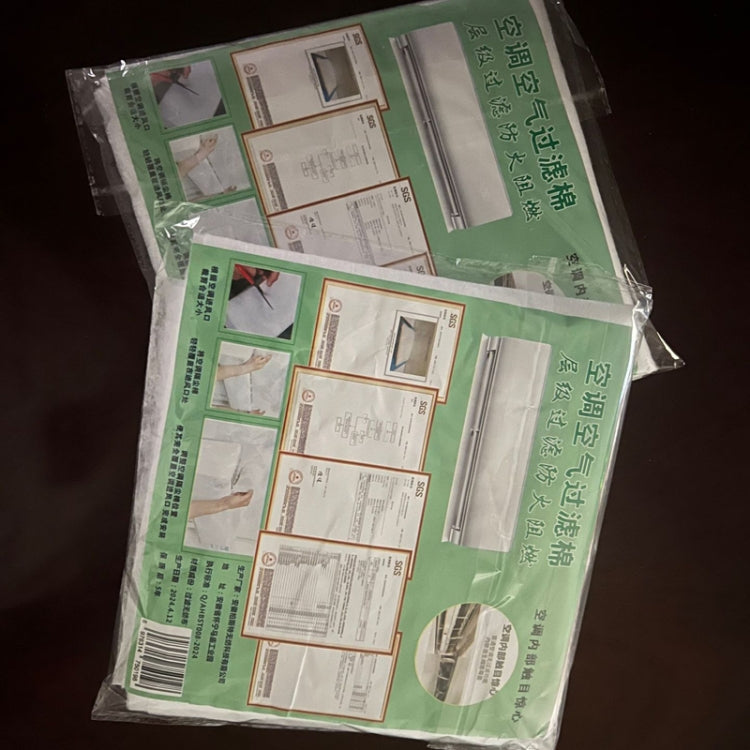 5pcs /Pack 22x80cm Disposable Air Conditioning Air Purification Filter Household Hanging Air Intake Dust Removal Cotton(White) by buy2fix