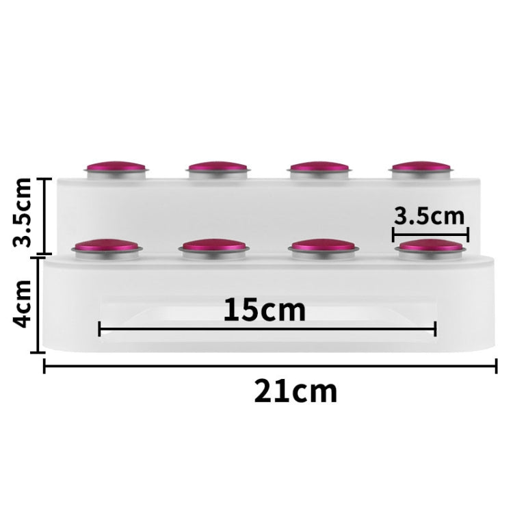 For Dyson Airwrap Storage Rack Can Store 8 Attachment(Rose Red) - For Dyson Accessories by buy2fix | Online Shopping UK | buy2fix
