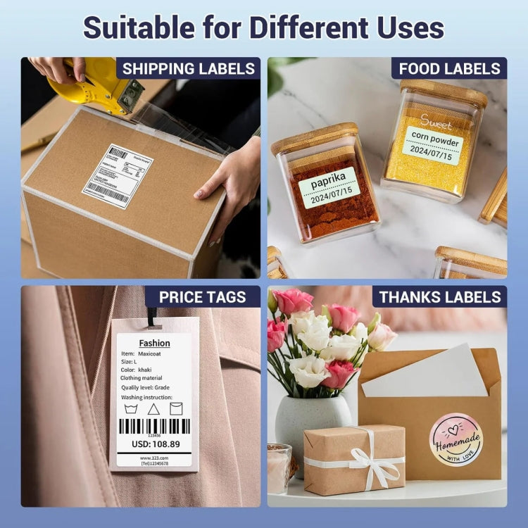 Phomemo PM245-BT Bluetooth Shipping Label Printer Support Labels Width 1- 4.6 Inch(US Plug) - Receipt Printers by Phomemo | Online Shopping UK | buy2fix