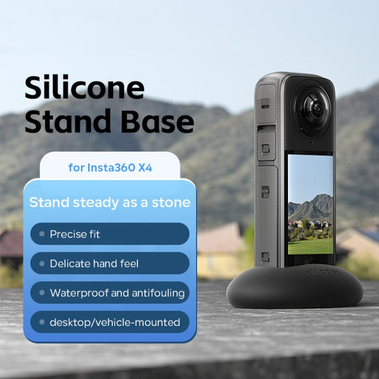 For Insta360 X4 aMagisn Silicone Base Vehicle Mounted Fixed Non-slip Holder Without Double Sided Glue by aMagisn