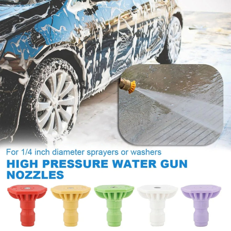 High-pressure Car Washer Nozzle Fan-shaped 1/4 Quick Plug Connector Water Rifle Parts, Specification: Mist Nozzle by buy2fix