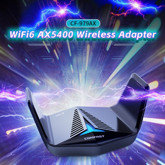 COMFAST CF-979AX WiFi6 5374Mbps USB-C / Type-C Wireless Network Card WiFi Receiver by COMFAST
