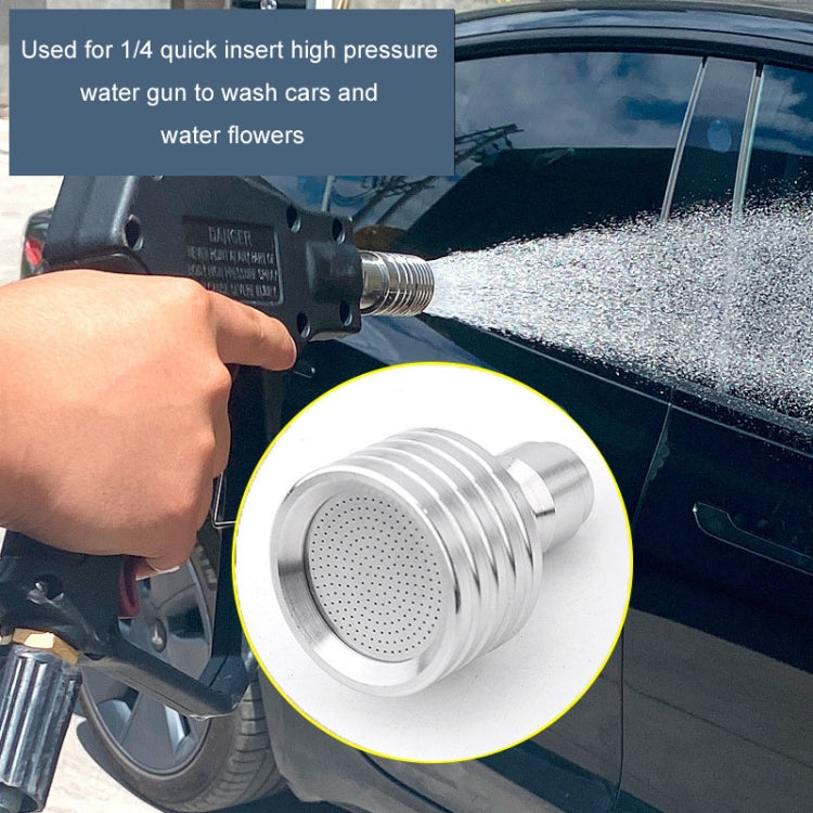 High-pressure Car Wash 1/4 Fast Insert Water Lance Stainless Steel Sprinkler Anti-splash, Specification: 0.5mm Hole by buy2fix
