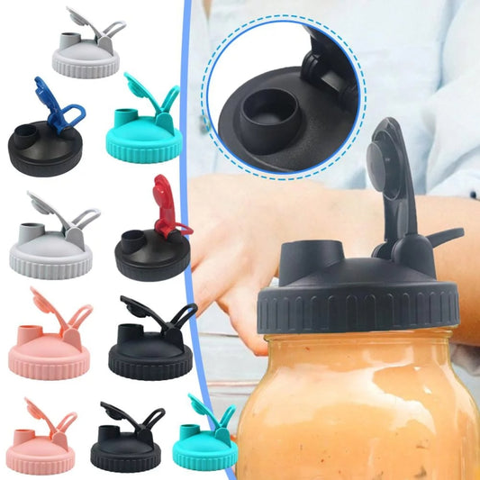 For Mason Jars Wide Mouth Flip Top Lid Airtight Leak Proof Reusable Canning Lids, Size: Diameter 70mm(Random Color) by buy2fix