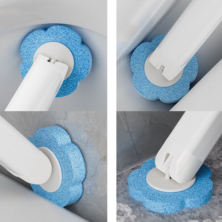 With 6pcs Lavender Scent Brush Heads Disposable Toilet Brush Dissolving Replacement Brush Toilet Cleaning Set by buy2fix