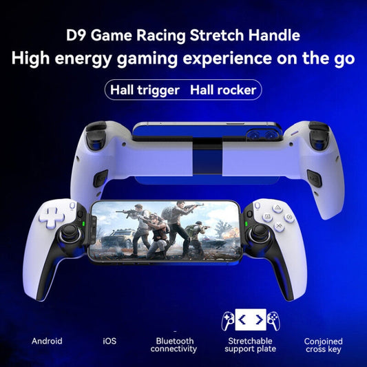 D9 Wireless Phone Stretching Game Controller For Switch / PS3 / PS4(White) - Controller Gamepad by buy2fix | Online Shopping UK | buy2fix