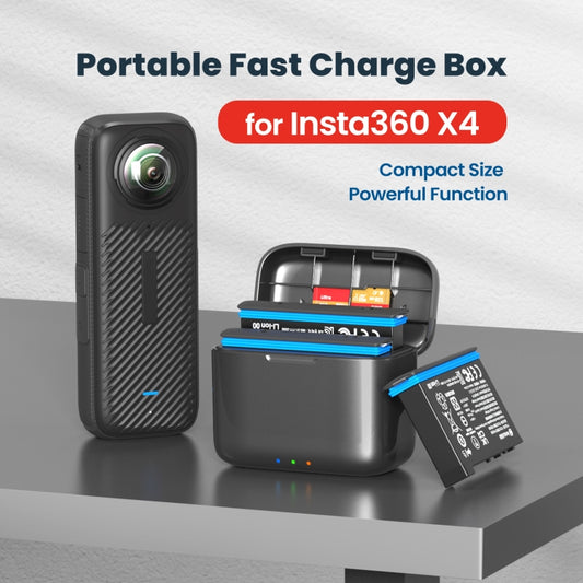 For Insta360 X4 AMagisn Battery Fast Charge Charging Box Sports Camera Accessories by aMagisn