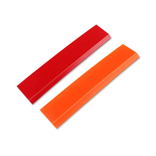 4pcs Car Cleaning Glass Water Film Soft Rubber Scraper, Color: Long Orange by buy2fix
