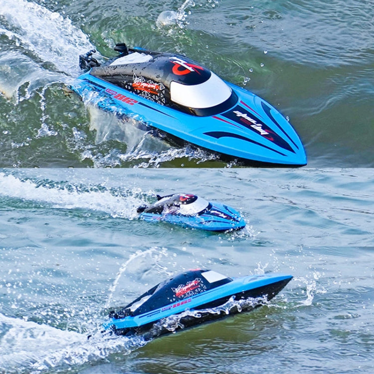 812 High-Speed RC Boat Large Horsepower Speedboat Long Endurance Waterproof Boys Water Toy Dual Batteries(Orange) by buy2fix