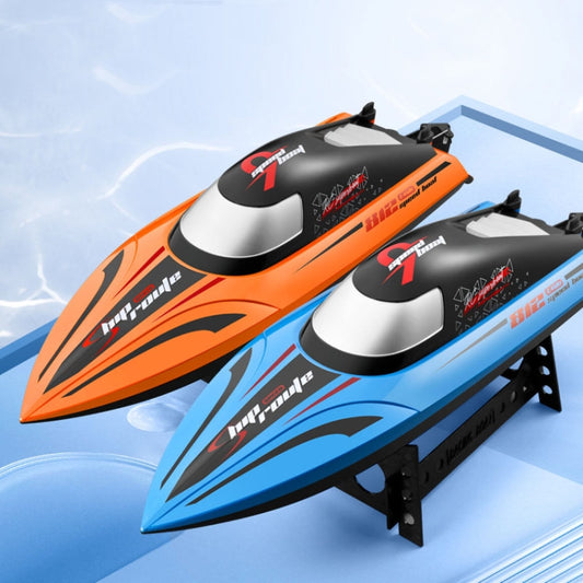 812 High-Speed RC Boat Large Horsepower Speedboat Long Endurance Waterproof Boys Water Toy Dual Batteries(Blue) by buy2fix