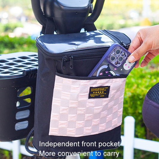 Electric Bike Riding Hanging Bag Large Capacity Waterproof Bicycle Front Hanging Bag(Grey) by buy2fix