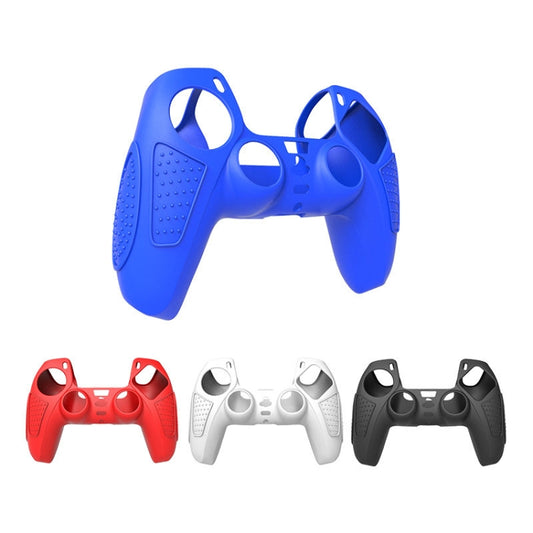 For PS5 Gamepad Silicone Protective Case Anti-Skid Soft Silicone Cover, Color: Blue by buy2fix